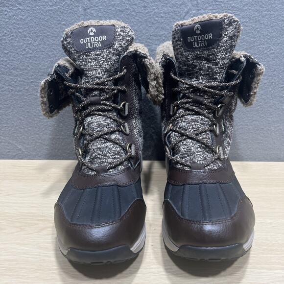 Skechers Air Cooled Goga Mat Outdoor Ultra High Boots Chocolate Womens Size 10 - Picture 3 of 16